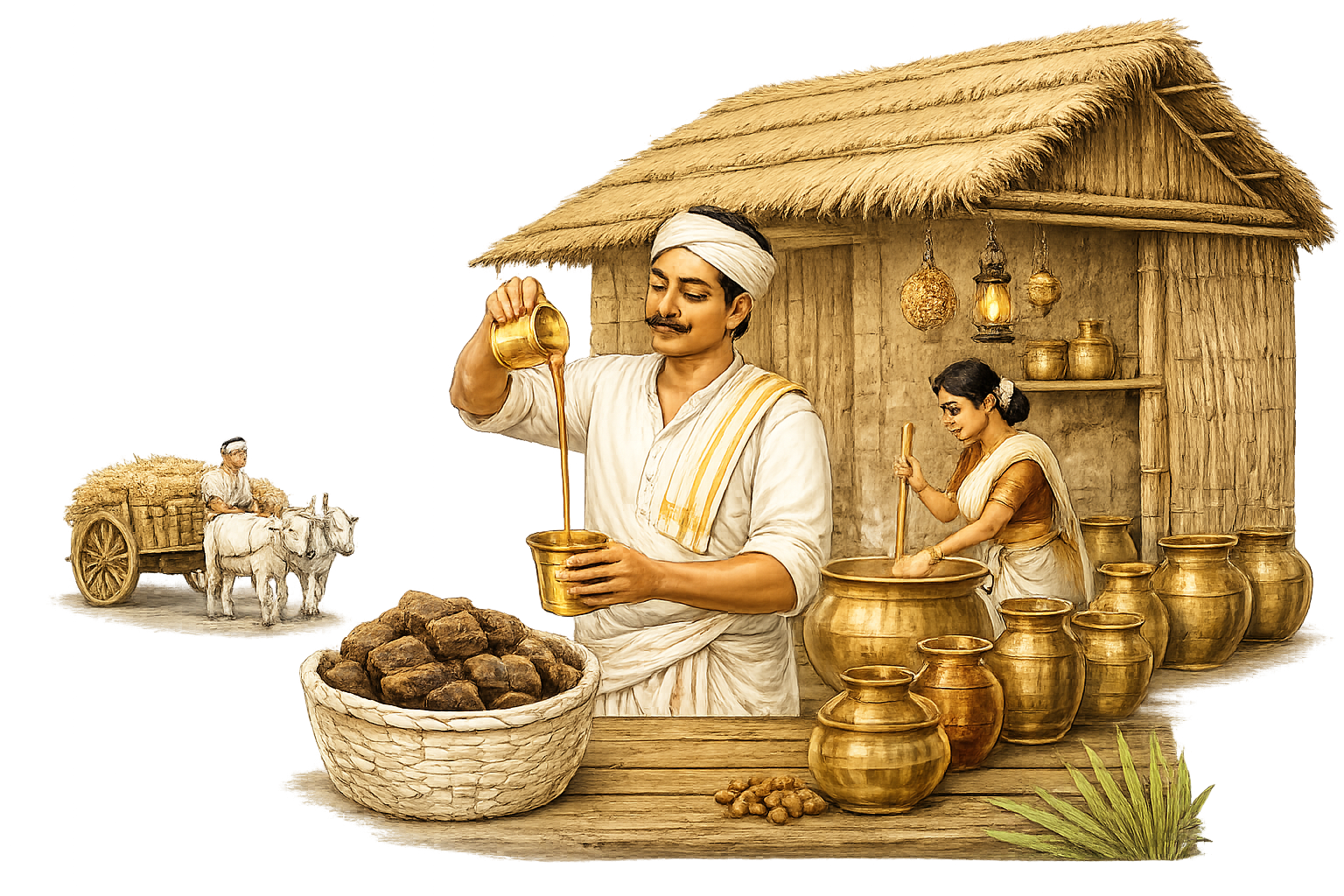 Palm Jaggery Making